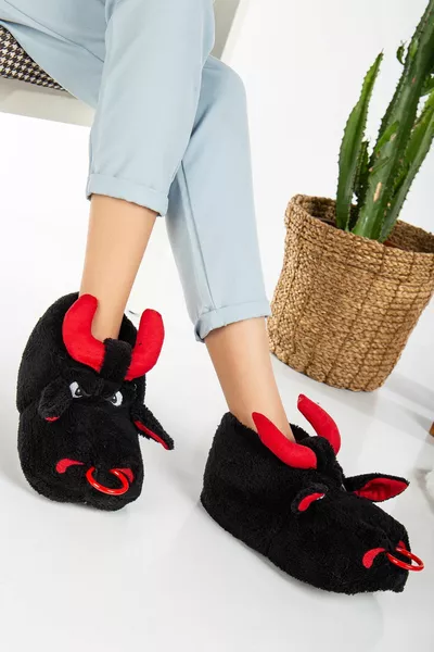 Unisexe Animal Panduf Maison Chaussures Pas de Son Semelle