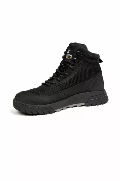 حذاء نسائي أسود مقاوم للماء 