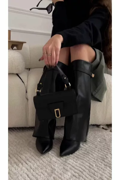 طماق مي لوز أحذية نسائية مفصلة بكعب عال