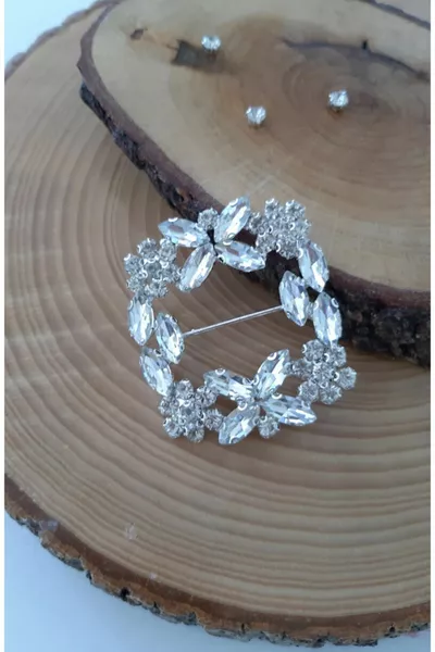 Boucle de ceinture en pierre de cristal carrée