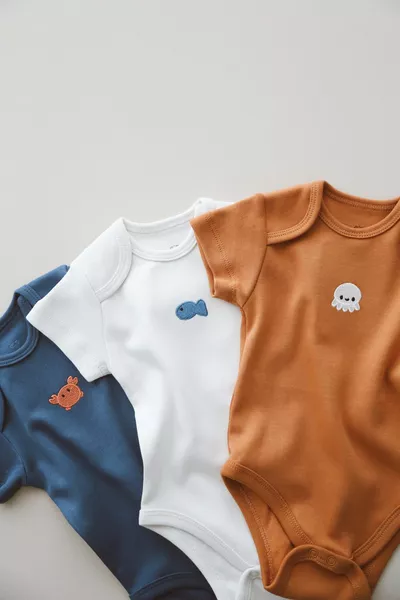 Body 3 pièces brodé à boutons-pression - Zibın Model 4