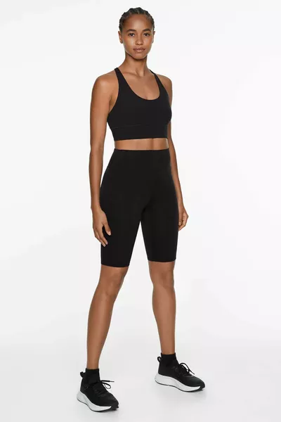  cm Comfortlux Biker-Leggings mit hohem Bund