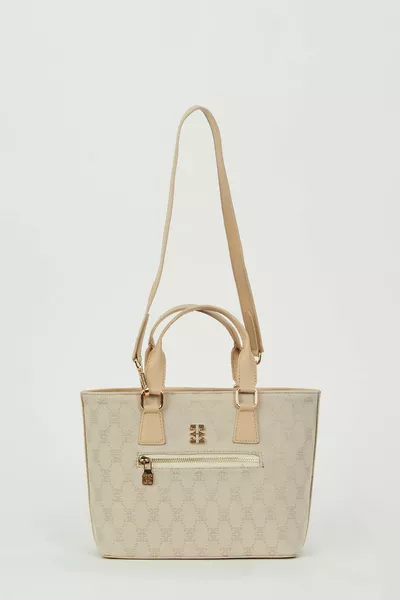 Beige Damen Umhängetasche 