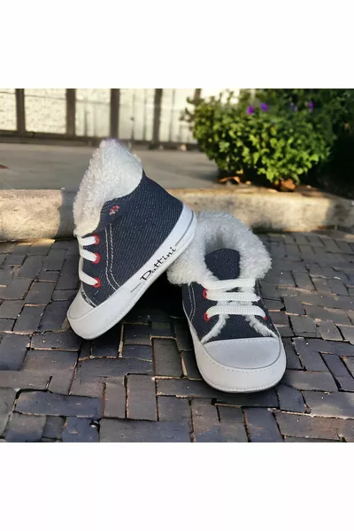 Обувки първа стъпка с козина вътре