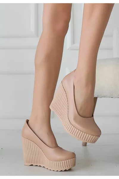 Klara Nude Skin Filled Chaussures à talons