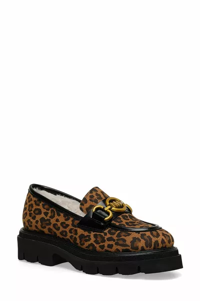  4PR Leopard Loafer voor dames