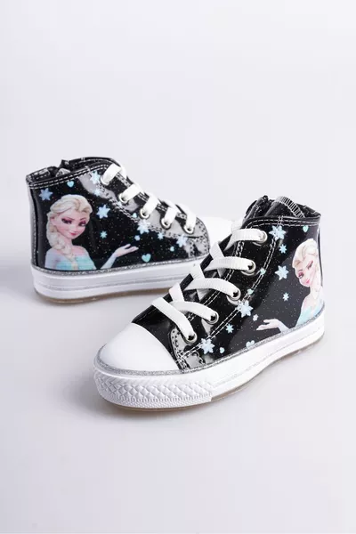 Nuova Stagione Nero Elsa Caviglia Ragazze Scarpe, Ortopedico Ragazze Scarpe Casual  Illuminato