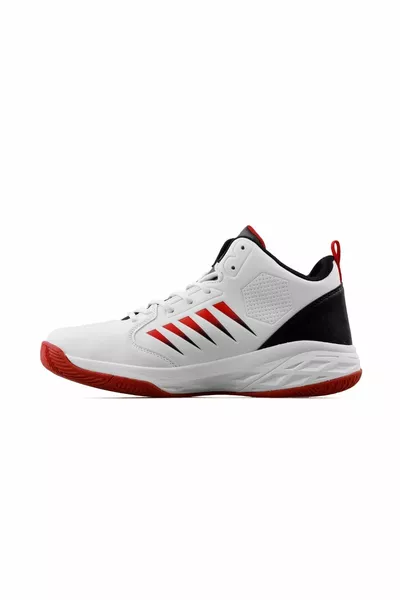  Chaussures de basket-ball junior blanc/rouge/noir