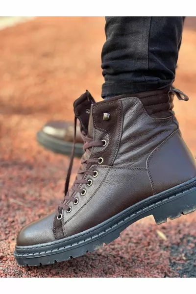 bottes postales à semelle en caoutchouc véritable