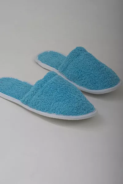 Cotone Bagno E Pantofole Da Casa Comode Pantofole Da Viaggio In Spugna Turchese Pantofole Da Ospedale  Taglia 1 Pezzo