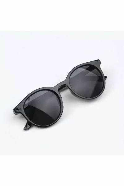 Schwarze Unisex-Sonnenbrille