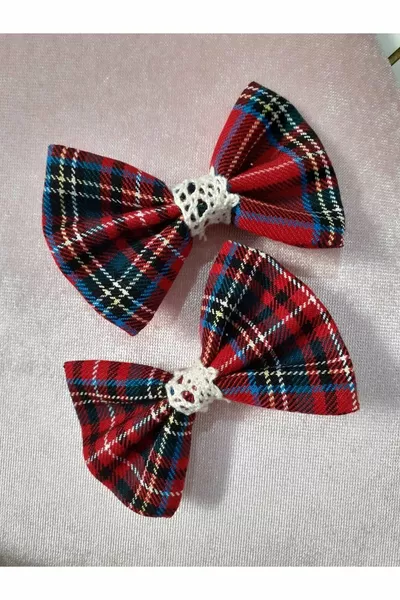 Robe Salopet à carreaux pour filles et chapeau et boucle