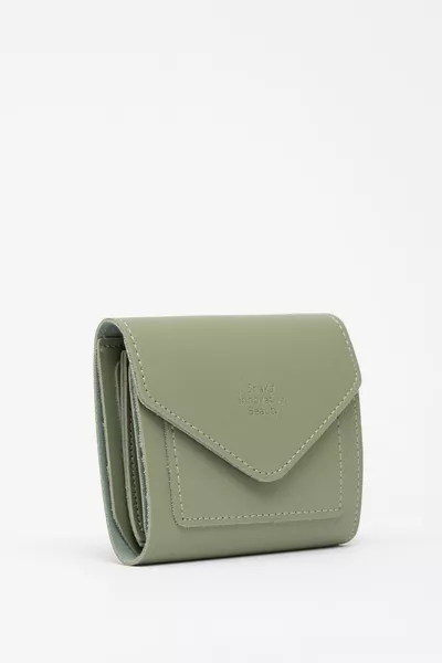 Мятно-зеленый  Искусственная кожа Отделение для монет и бумажных денег Держатель для карт Модель Карманный кошелек