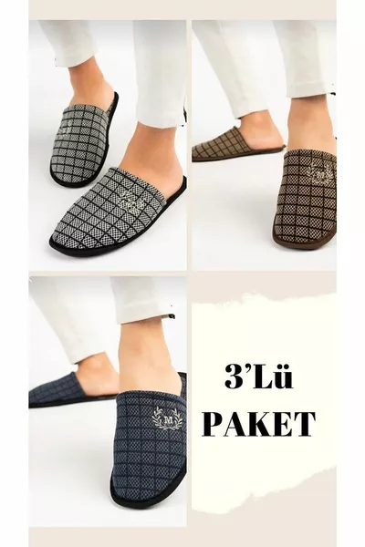 3 قطع الشتاء العظام منزل النعال - النعال ضيف - المهر حزمة النعال