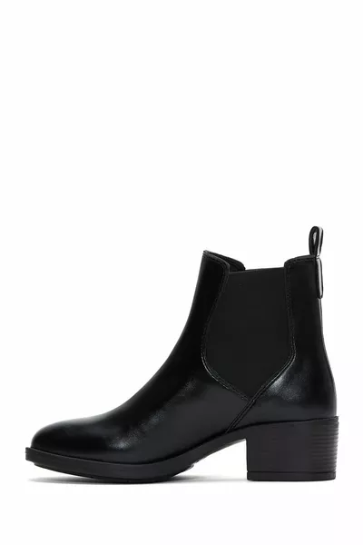 Zwarte Chunky Heels Chelsea Boots  voor dames