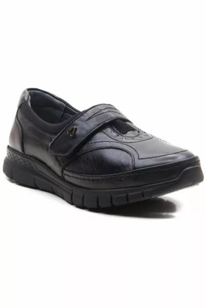 جلد طبيعي أحذية نسائية لتقويم العظام  