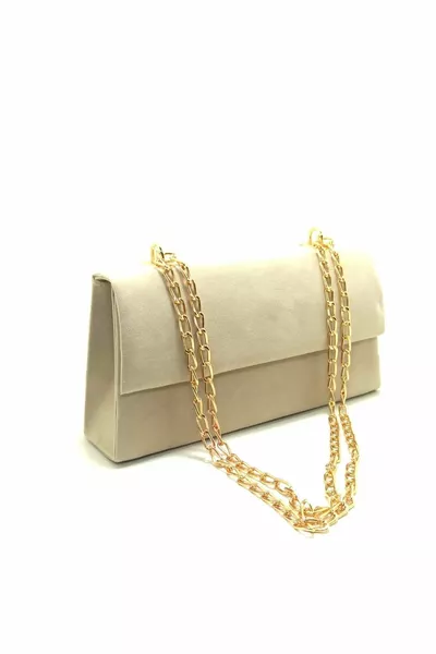 نسائي بيج من جلد الغزال سلسلة