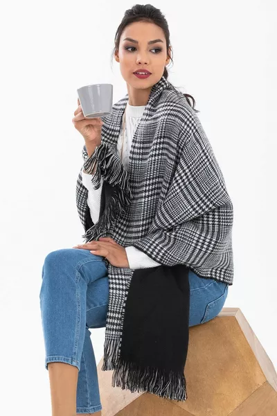 شال كتف متقلب على الوجهين