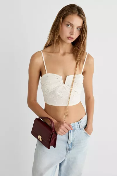 Crossbody bag with double handle