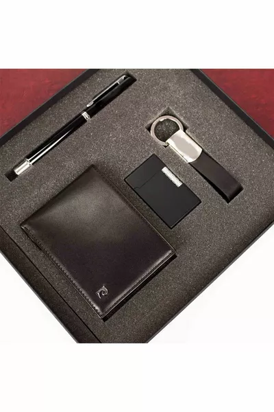 جلدية محفظة القلم ولاعة ومجموعة سلسلة المفاتيح 