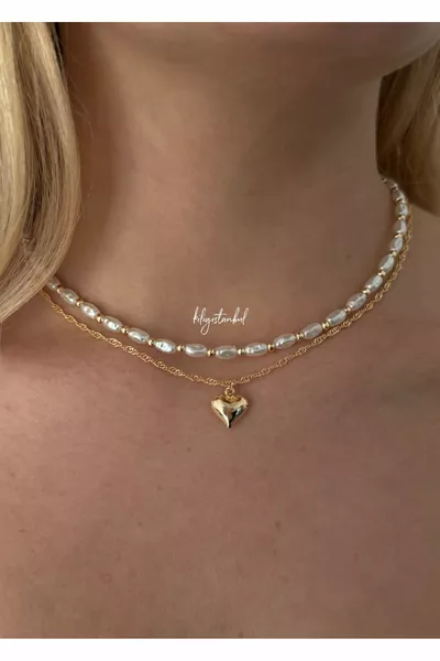 عقد لولا 2 قطعة  سم