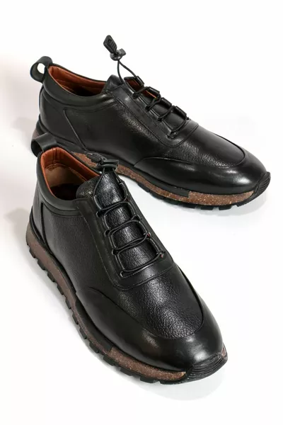 حذاء رجالي كاجوال من الجلد الطبيعي