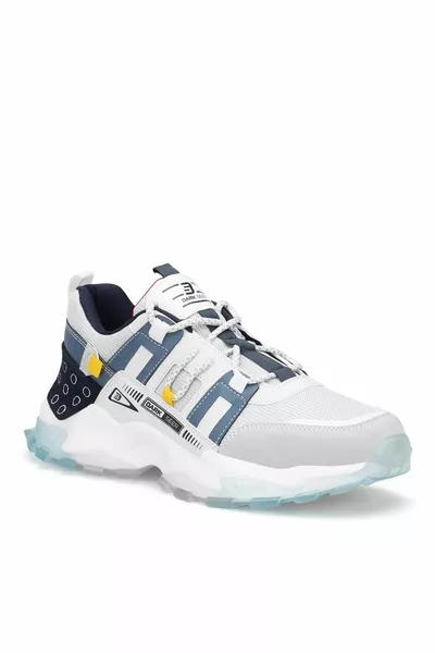 حذاء رياضي رجالي دي إس ألبرز بألوان الأبيض والأزرق