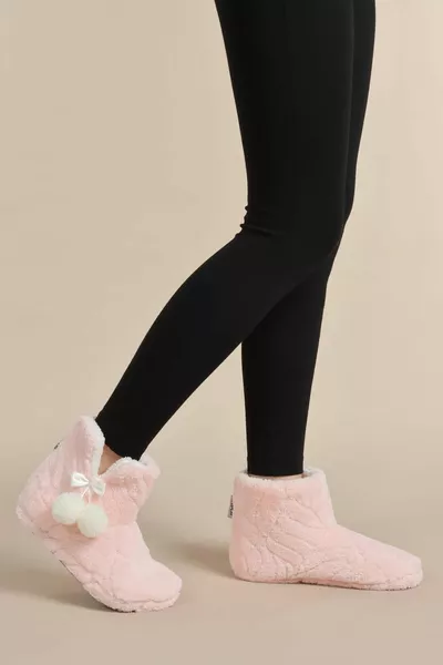 Kadın Panduf Kışlık Ev Botu Ev Ayakkabısı Su Yolu Velsoft Sessiz Taban