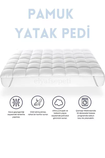 Protezione per Materasso con Angoli Elasticizzati e Imbottitura in Cotone 100%