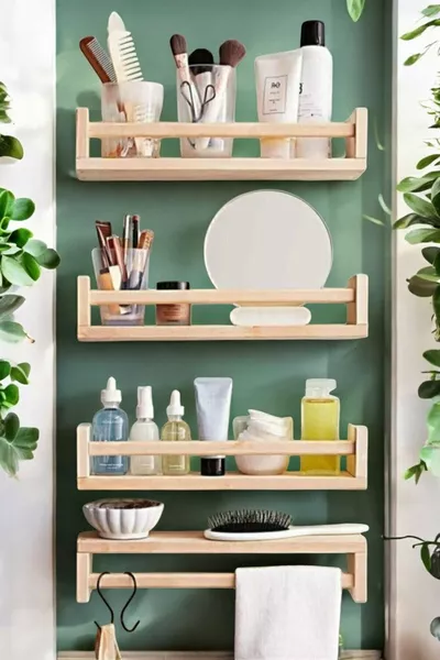 Houten Montessori 4-delige Badrak Omgekeerd Model