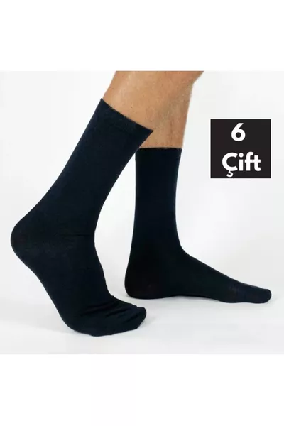 6 paires de chaussettes invisibles pour hommes en viscose noire