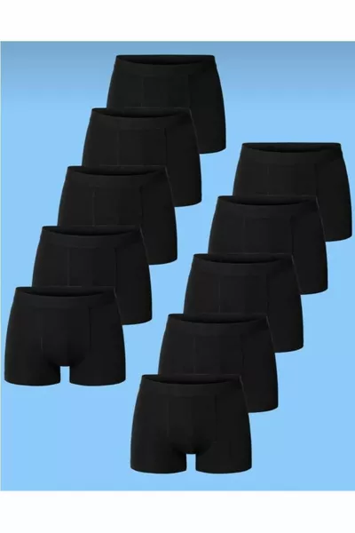 Boys' Black Lycra Boxer Briefs Pack of 