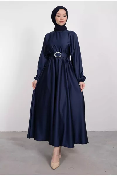 Satin Mevlana evening dress