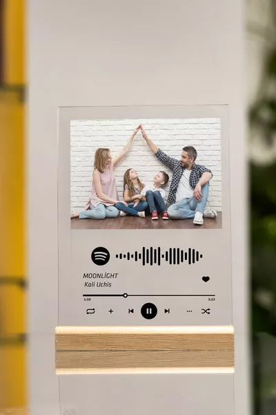 Персональный подарок Spotify Plexi-пластинка с штрих-кодом