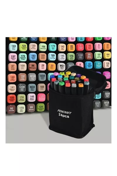 -Piece Double-Sided Professional Marker Pen Set