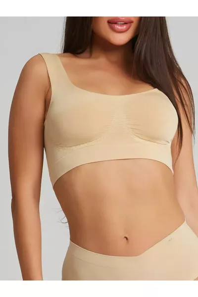 Rosella Model Thick-Strapped Non-Padded Nude Color Breast Reduction Bra