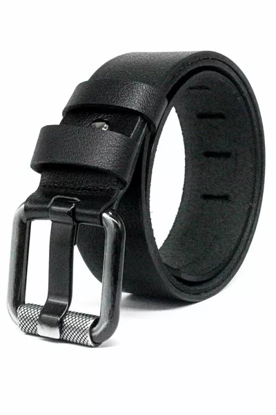 Genuine Single-Layer Buffalo Leather Men's Denim Belt 4.5