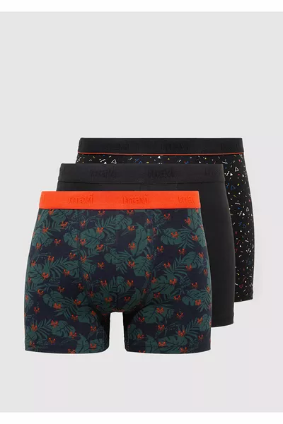 بوكسر مطبوع ثلاثي 