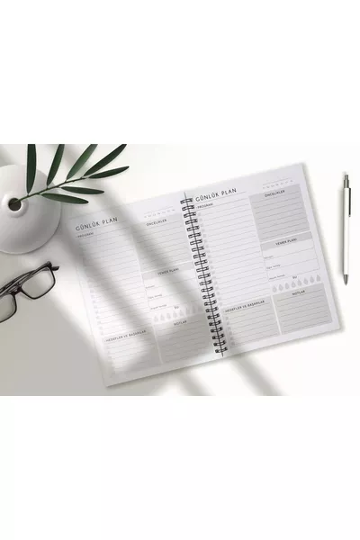 Black Cover Spiral Daily Planner