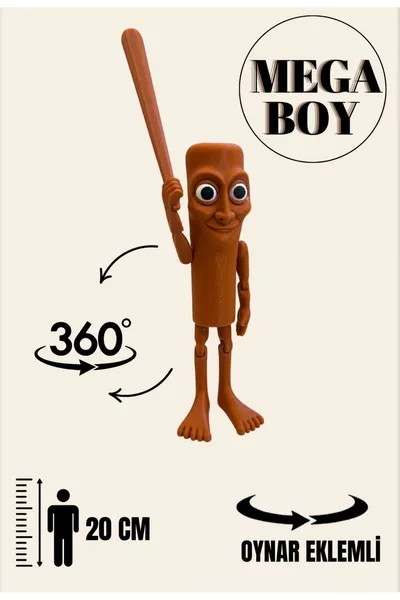 Фигура Sahur Brainrot с суставами - мега размер  см