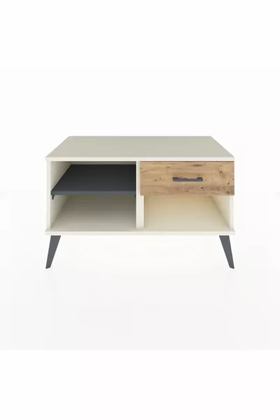 Hyperion Dressoir Enkel Rek En Lade Ahaat-Antraciet/Den