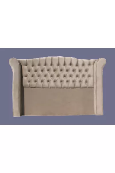 Testata Alc Grand piuma di cavallo marrone chiaro trapuntata singola