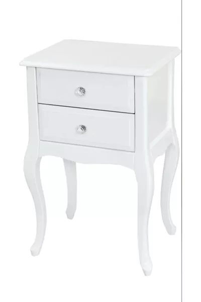 Witte ladekast met twee laden