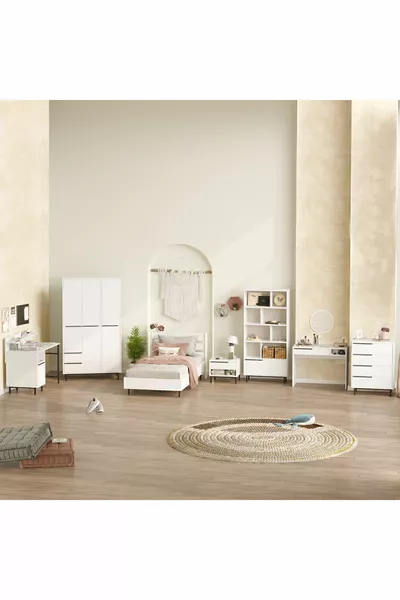 Ensemble de Chambre Jeune 7 Pièces Blanc -W