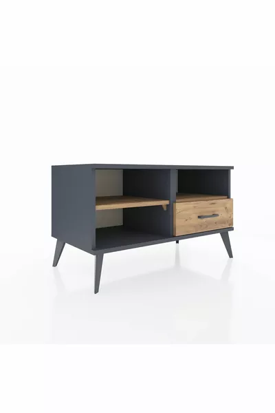 Hyperion Dressoir 2 Planken 1 Lade Antraciet-Plant