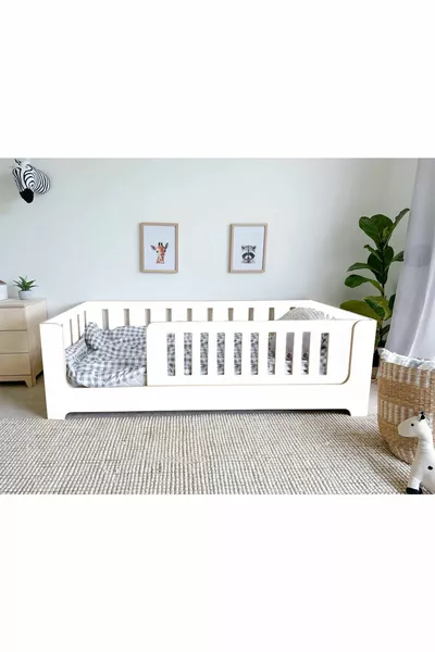 Lit Montessori pour enfants et bébés MarkaaWM Zambak Blanc