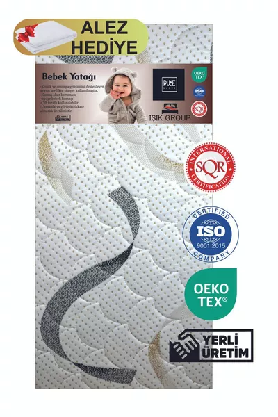 Lit pour bébé et enfant Cm Alez avec cadeau, lit en mousse parc, lit à côté de maman et lits pour bébé, orthopédique