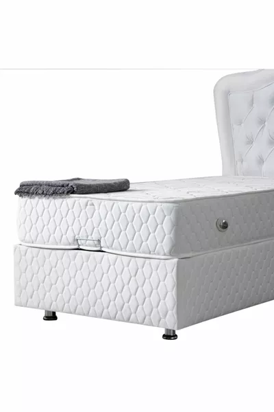 Комплект ортопедической кровати с изголовьем Camelli New Baza, белый