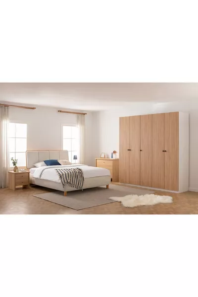 LUNA NOX, ERIS BOHEM BEDROOM SET, OAK, 5-DOOR