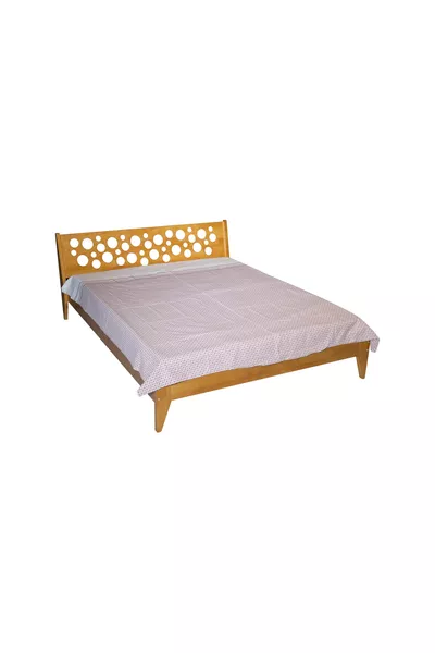 Magusa Houten Bed, Ladekast, Nachtkastje, Walnoot